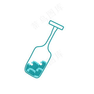 端午节中国风船桨矢量图片