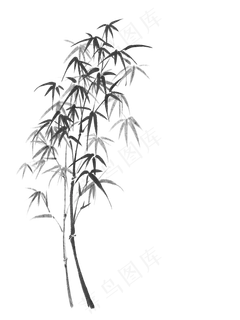 中国风国风水墨竹子