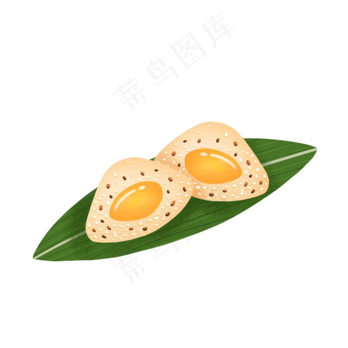 端午节切开的粽子