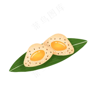 端午节切开的粽子