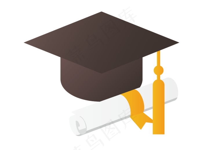 高考帽子卡通工具