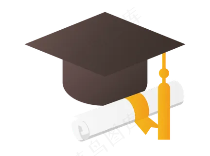 高考帽子卡通工具