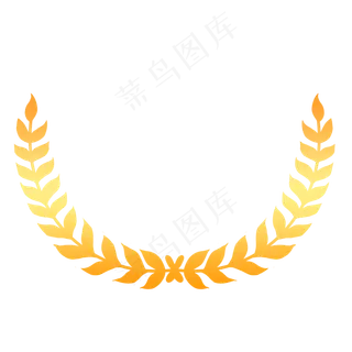 麦穗花纹框选图片,免抠元素