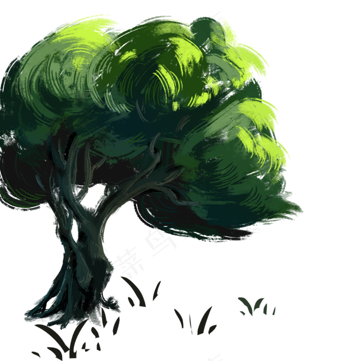 绿色大树