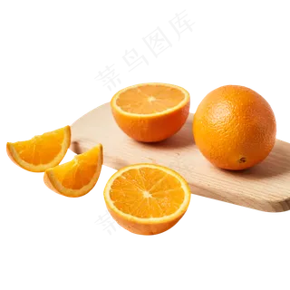 一堆新鲜的橙子免抠图