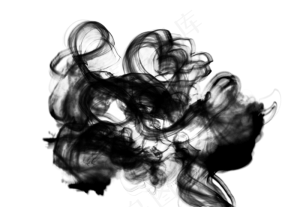 迷幻黑色烟雾