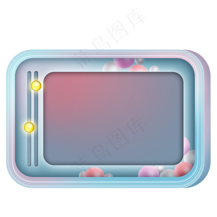 儿童节彩色文字框(2000X2000(DPI:300))psd模版下载