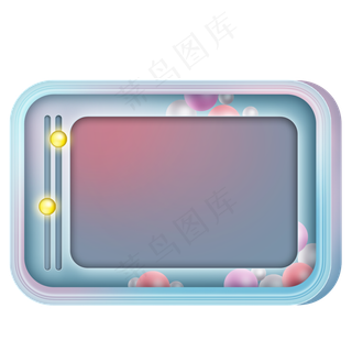 儿童节彩色文字框