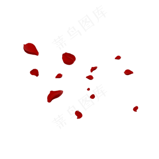 漂浮玫瑰花花瓣素材