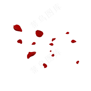 漂浮玫瑰花花瓣素材