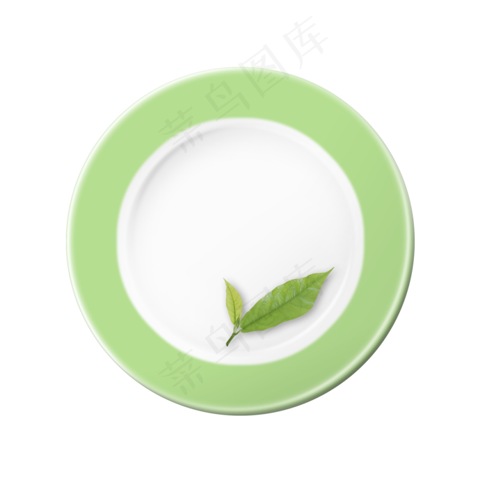 盘子实物瓷盘彩色绿色装饰盘