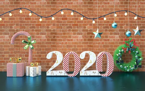 c4d圣诞节数字2020