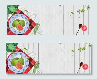 创意简约三月果蔬花卉合成