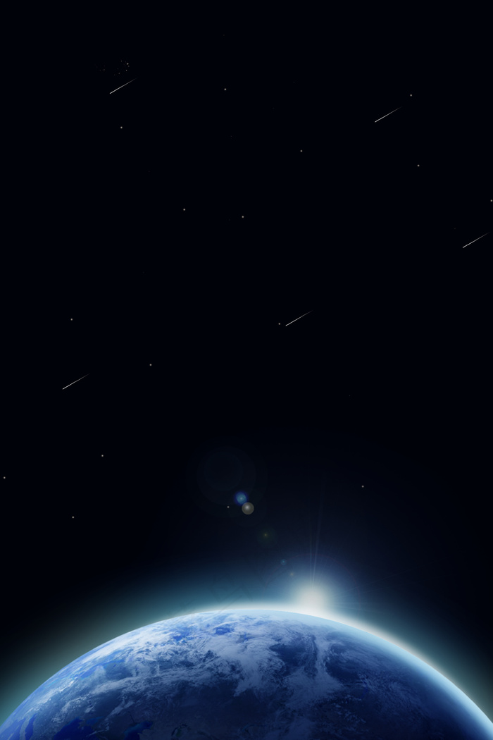 蓝色科技星球手机端H5背景