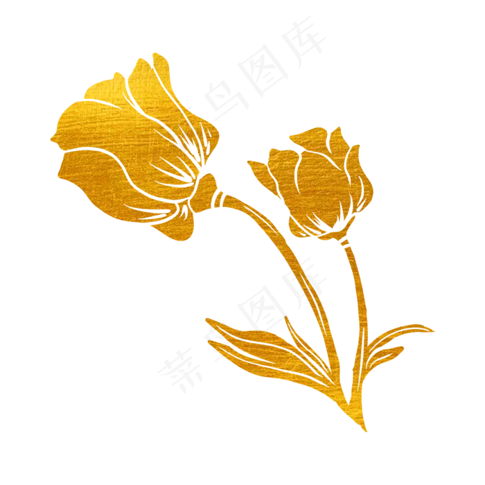 剪纸烫金花草树木花纹(2048X2048(DPI:132))psd模版下载
