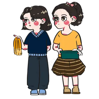 五一劳动节姐妹们一起拿着水盆抹