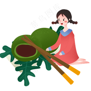 清明节青团筷子
