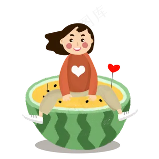 清新处暑节气装饰元素