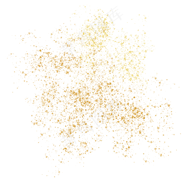 金色金粉颗粒粉尘,免抠元素(2000*2000px 300 dpi )psd模版下载