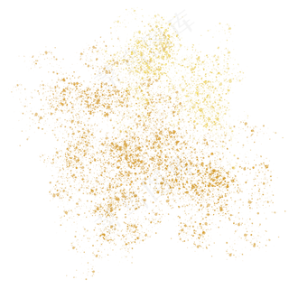 金色金粉颗粒粉尘,免抠元素