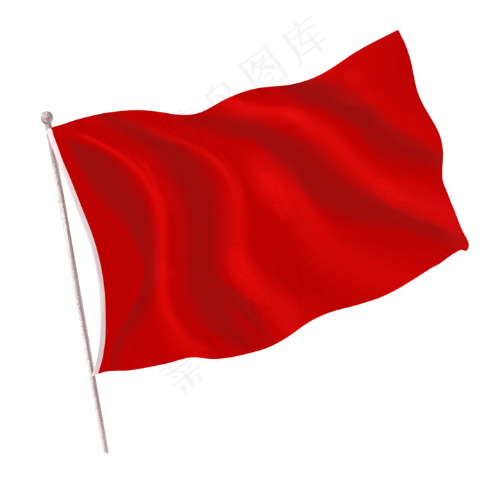 党建红色旗子(2000X2000(DPI:300))psd模版下载