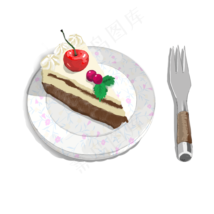 卡通蛋糕美食
