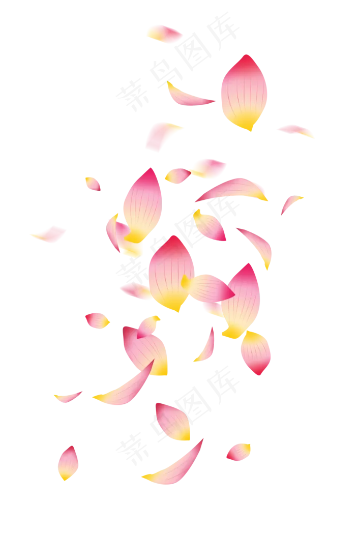 飘落玫瑰花瓣(2000X3000(DPI:300))psd模版下载