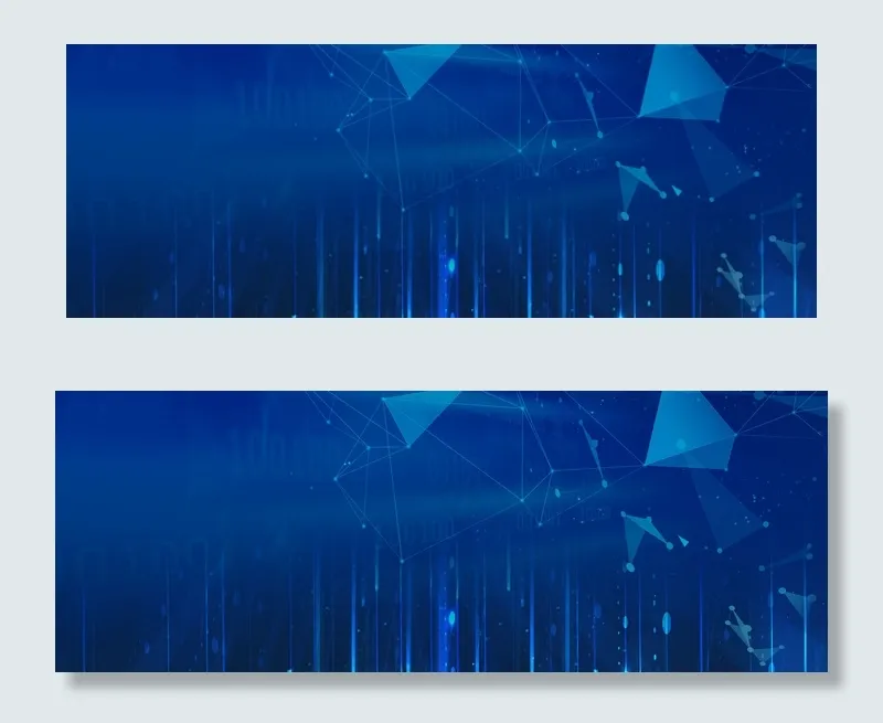 创意蓝色商务科技线条合成Banner