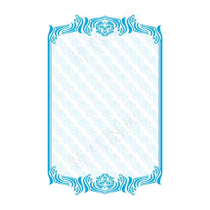 古风花边边框(3000*3000px 300 dpi )ai矢量模版下载