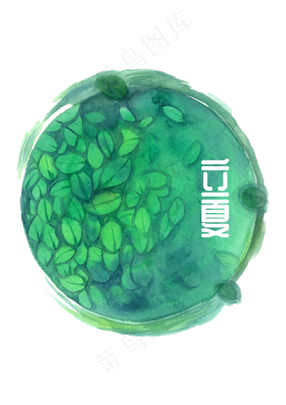 立夏二十四节气池塘夏日绿水PNG