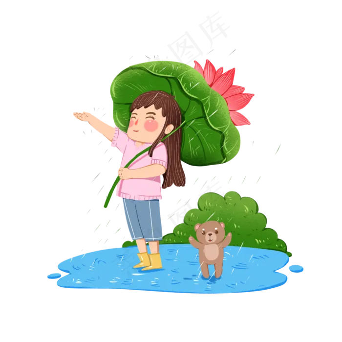 夏至大暑小暑夏天二十四节气,免抠元素