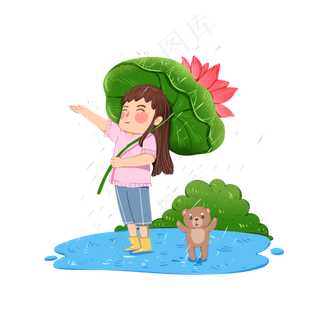 夏至大暑小暑夏天二十四节气,免抠元素