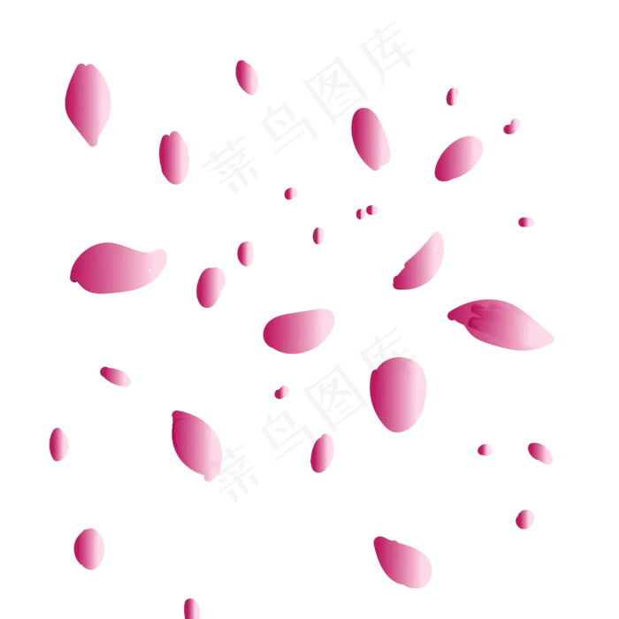玫瑰花瓣(4168*4168px 300 dpi )ai矢量模版下载