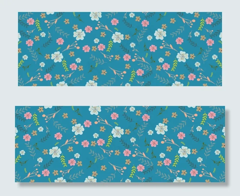 简约清新花朵花卉底纹(1920*700px 	       )psd模版下载