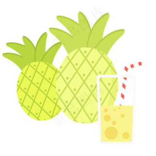 夏季旅行水果菠萝