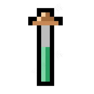 像素风格烧瓶图标