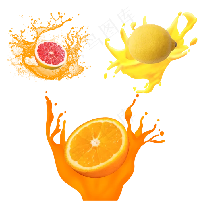 水果组合图(2000X2000(DPI:72))psd模版下载