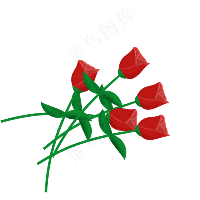情人节手绘玫瑰