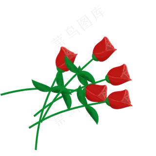 情人节手绘玫瑰