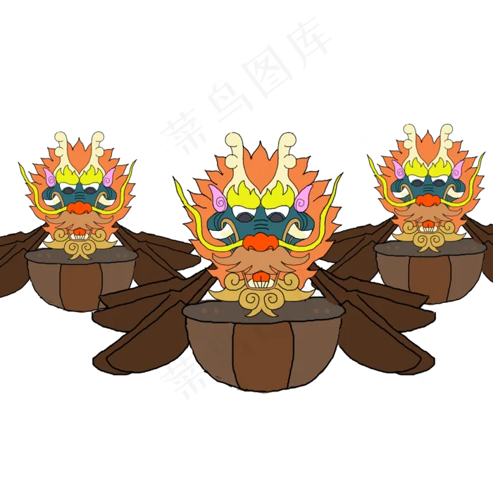 传统方中国亚洲赛龙舟