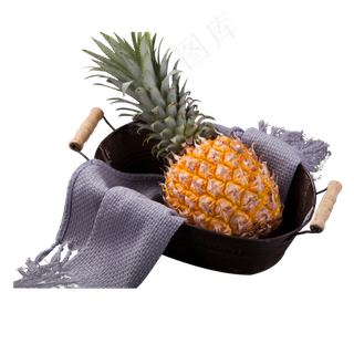 实拍热带水果酸甜菠萝