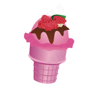 矢量情人节粉色甜点