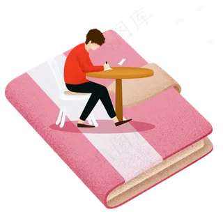 皮面暗扣笔记本型男桌椅写字便签,免抠元素