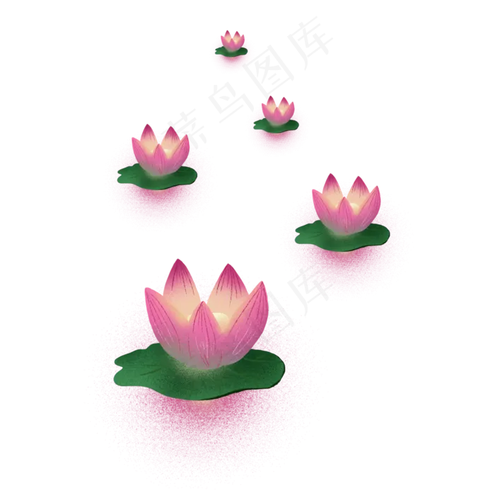 中元节河灯荷花灯(1417X1417(DPI:300))psd模版下载