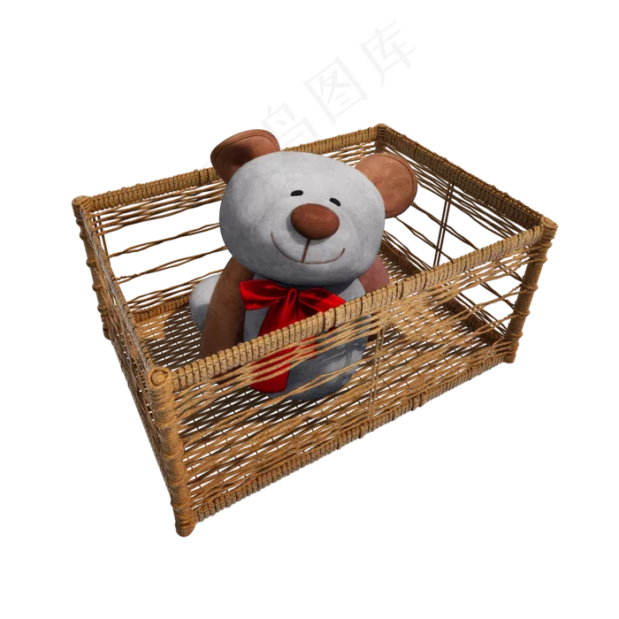 精致小熊玩偶png图(2000X2000(DPI:300))psd模版下载