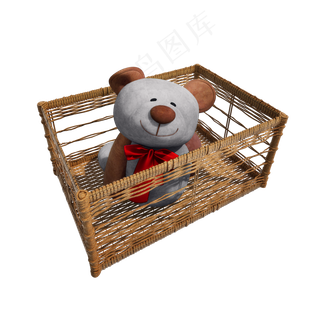 精致小熊玩偶png图