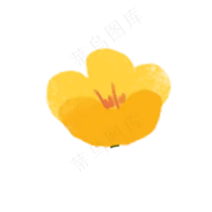 卡通黄色花朵下载