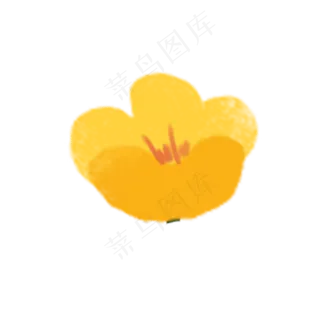 卡通黄色花朵下载