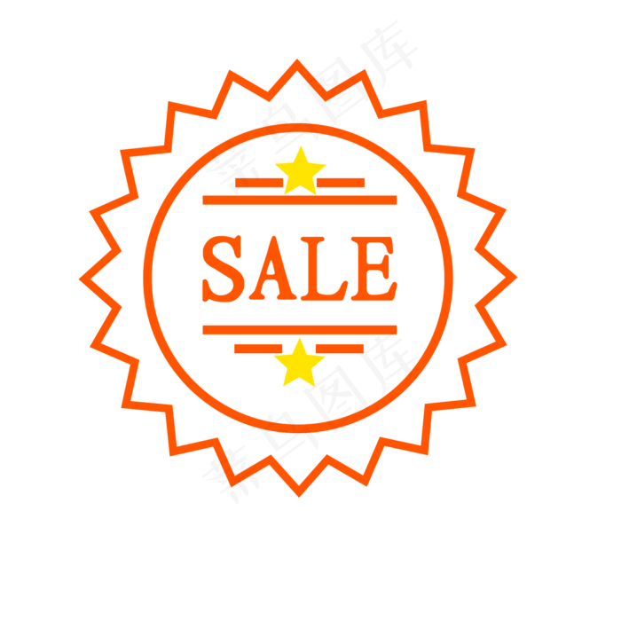 电商促销SALE标签印章