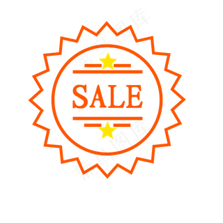 电商促销SALE标签印章
